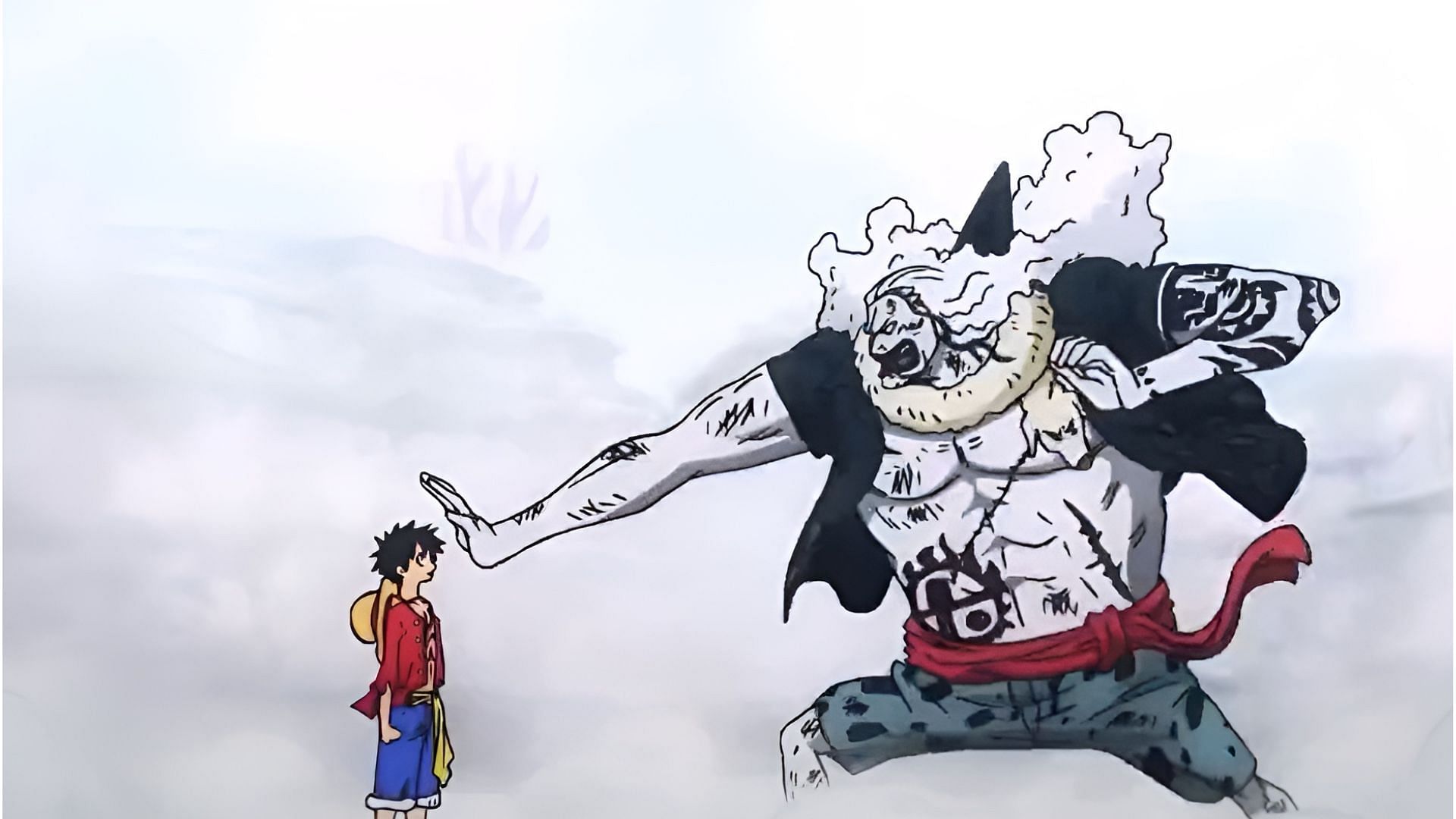Luffy vs. Hody Jones (Image via Toei Animation)